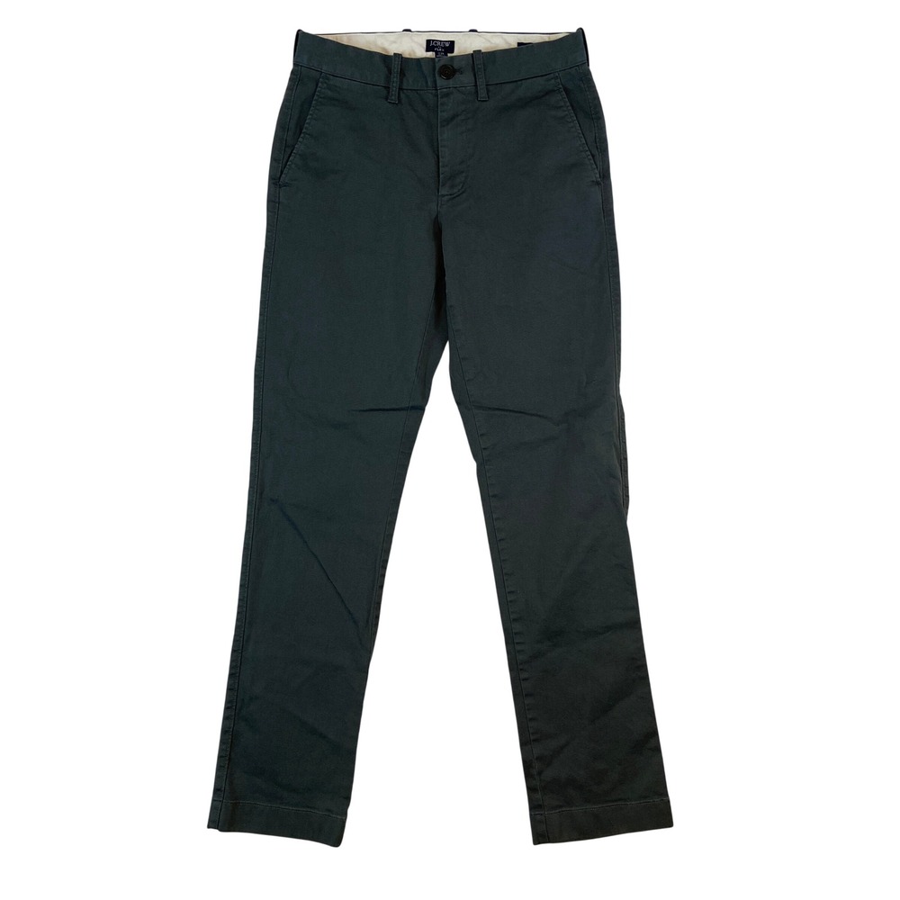 J Crew Flex Straight Leg Pants Gray‎ W28 L31.5* Cotton Blend Business Casual
